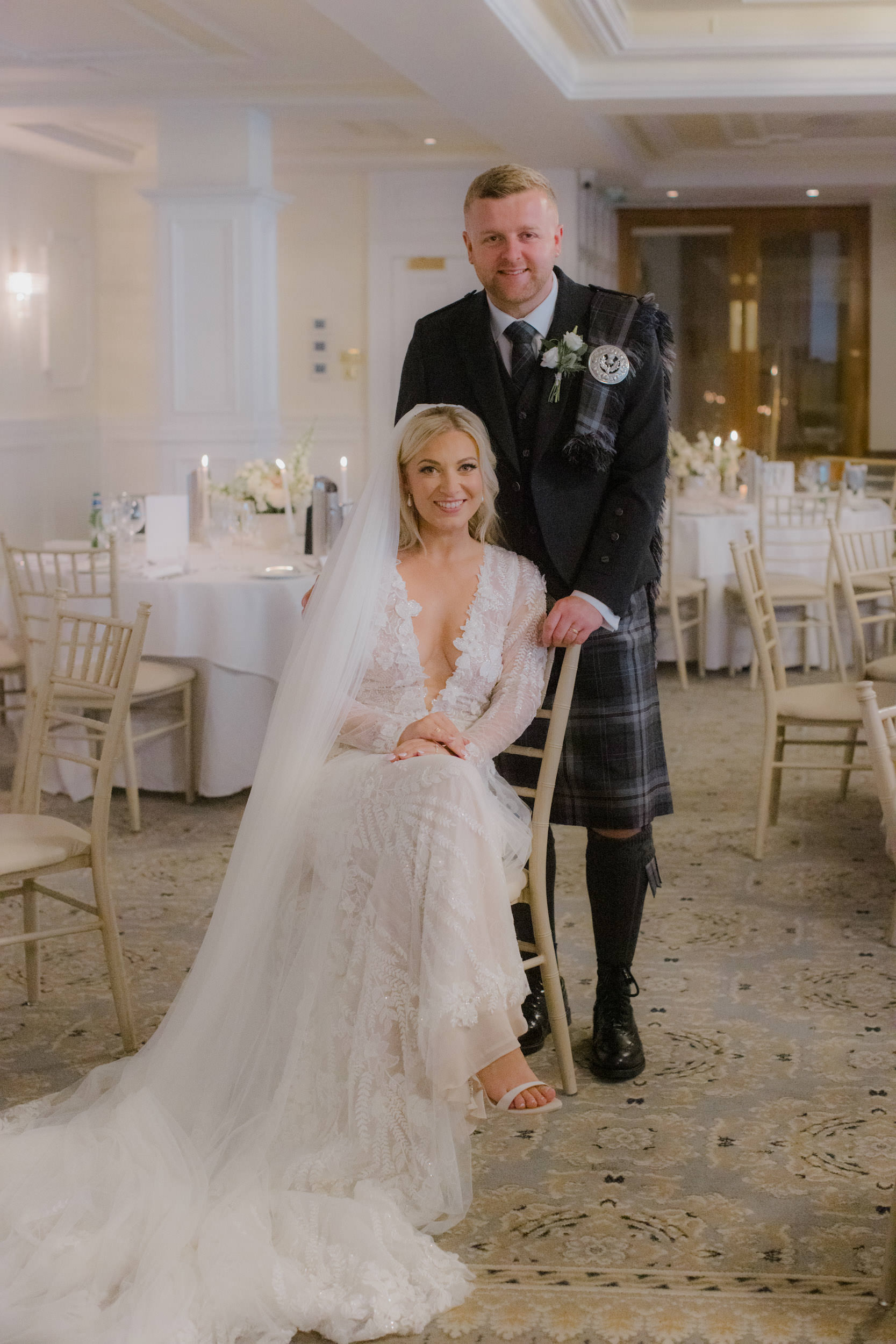 Couple at loch green house hotel
